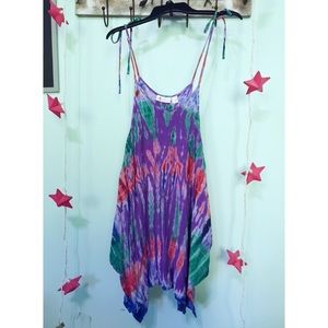 Blue Sky Tie Dye Tank Top/Tunic
